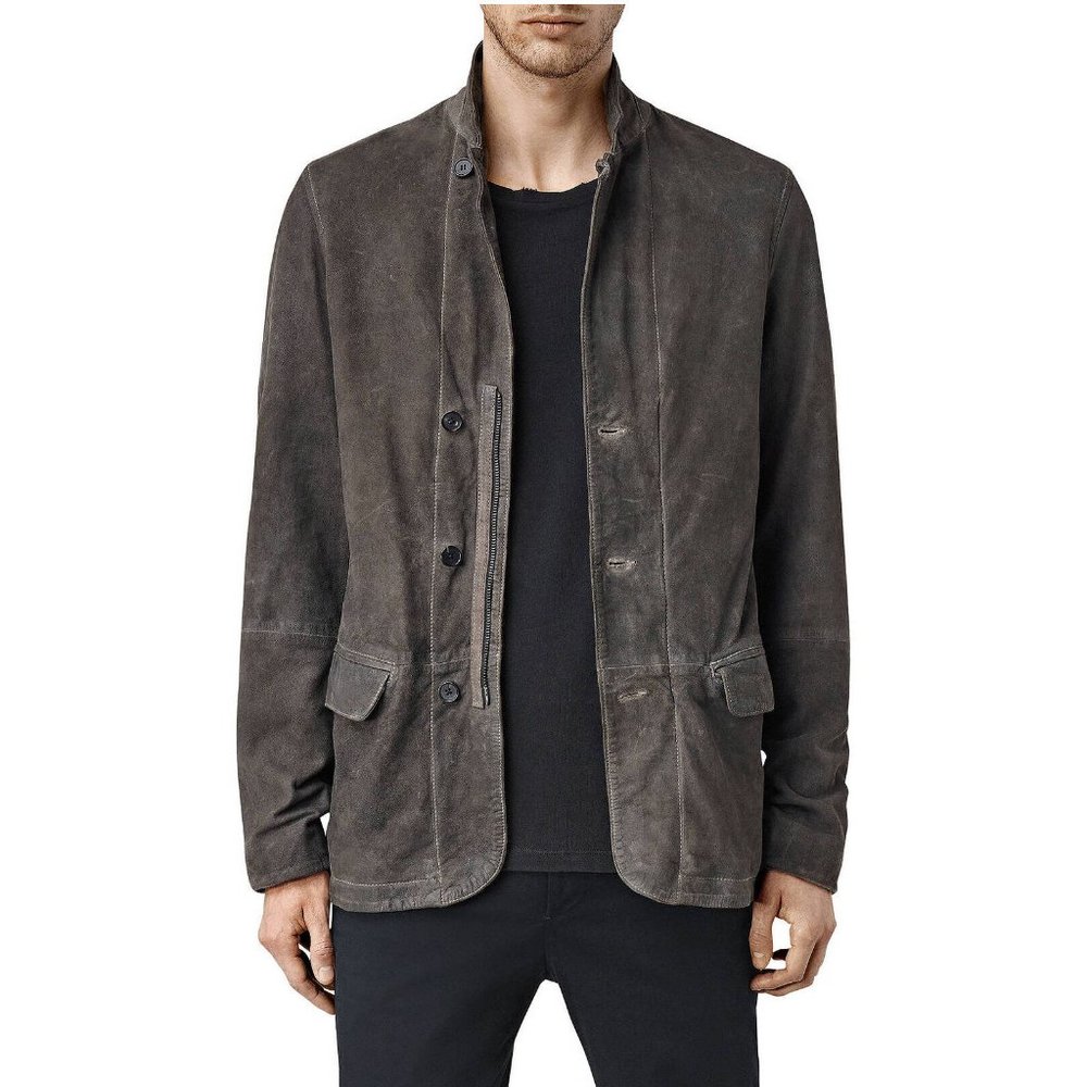 AllSaints Seaton Leather Blazer